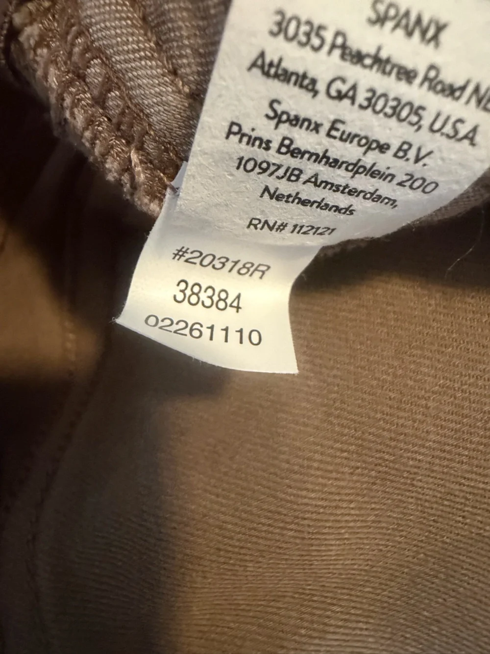SPANX Women's Shorts Brown Casual Stretch Twill pull on style size small - Picture 8 of 8